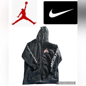 Nike Air Jordan Black Full-Zip Hoodie